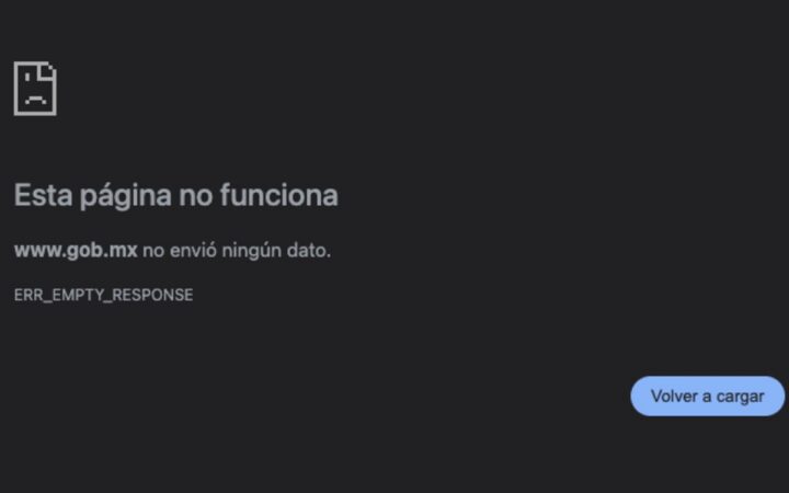 Falla de conectividad deja fuera de servicio diversos sitios web del Gobierno Federal